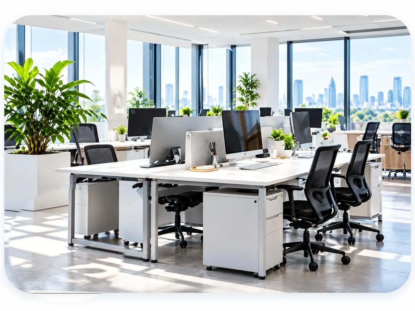 Modern office cleaning
